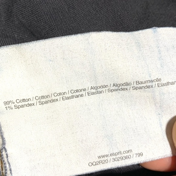 Esprit Dark Blue Washed Denim 94107 Skirt Size 6 - Picture 10 of 15